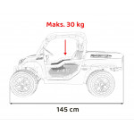 Elektrické autíčko Farmer Truck UTV Racing 4x75w modré